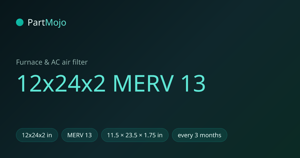 12x24x2 MERV 13 12x24x2 MERV 13 air filter