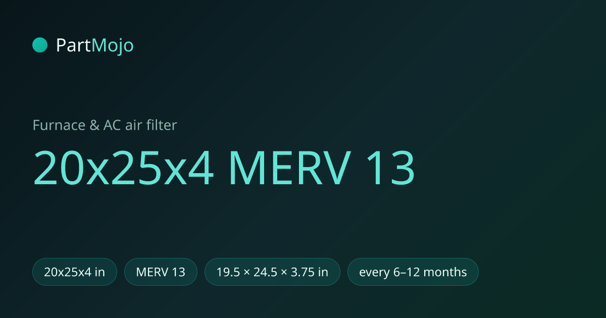 20x25x4 MERV 13 20x25x4 MERV 13 air filter