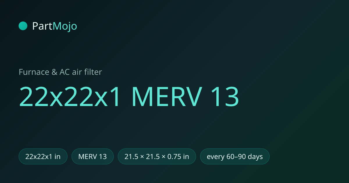 22x22x1 MERV 13 22x22x1 MERV 13 air filter