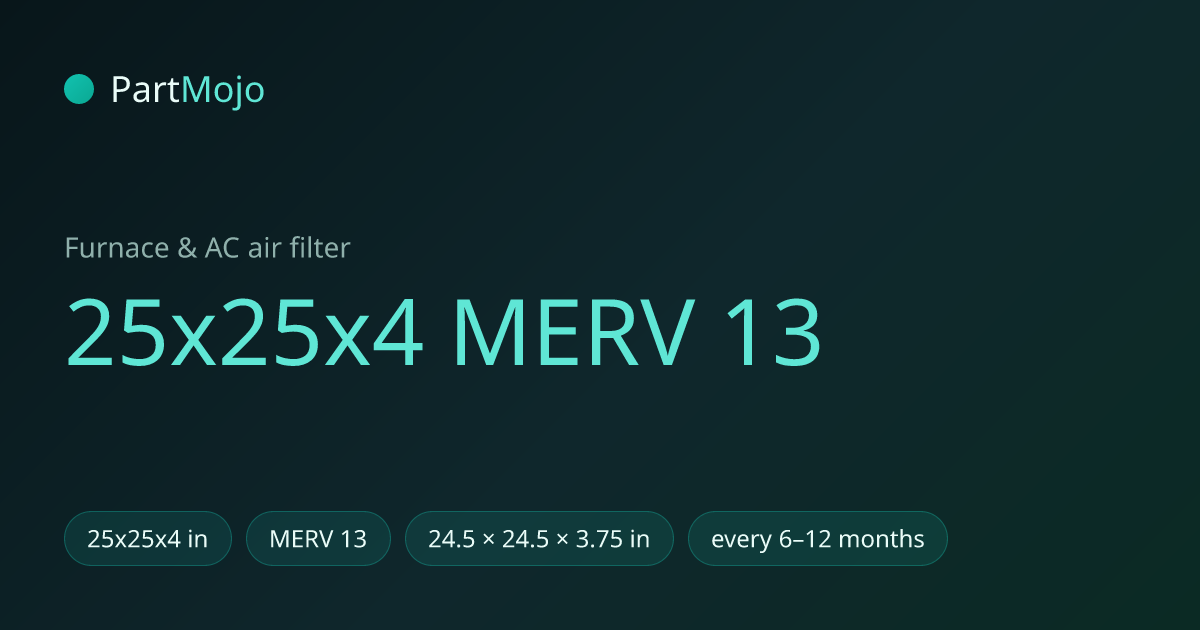 25x25x4 MERV 13 25x25x4 MERV 13 air filter